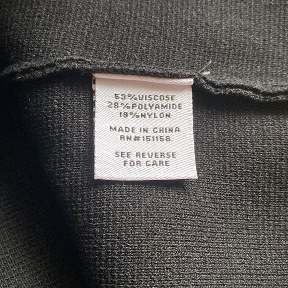 525 America NWT Ottoman Dress Ribbed Heavyweight MIDI Square Neck Stretch - Picture 6 of 6